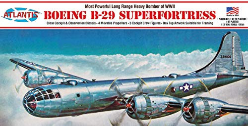 B-29 Superfortress Plastic Model kit Made in The USA Atlantis 1-120 Scale WWII Bomber B-29 Superfortress Plastic Model kit Made in The USA Atlantis 1-120 Scale WWII Bomber