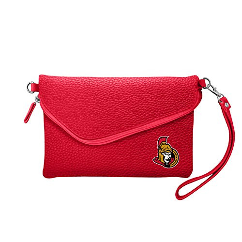 NHL Ottawa Senators Pebble Fold Over Crossbody Purse