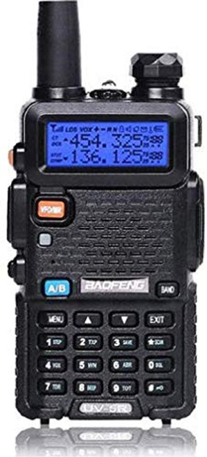 Baofeng UV-5R Ham Dual Band Two Way Radio- Walkie Talkie 1800mAh Li-ion Battery