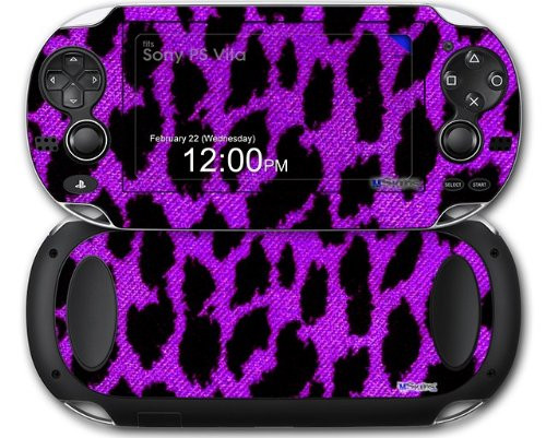 Purple Leopard - Decal Style Skin fits Sony PS Vita