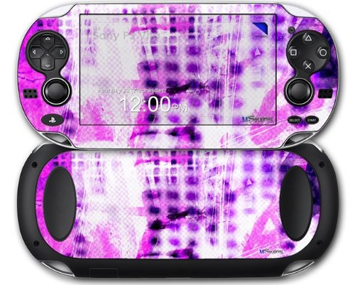 Electro Graffiti Purple - Decal Style Skin fits Sony PS Vita
