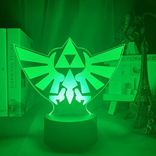 3D LED Night Light Game The Legend of Zelda Triforce Led Night Light Cool Study Room Decorative Lighting Multi Color Changing Desk Lamp Event Prize 3D LED Night Light Game The Legend of Zelda Triforce Led Night Light Cool Study Room Decorative Lighting Multi Color Changing Desk Lamp Event Prize