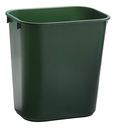 Rubbermaid Commercial Products 1829412 Wastebasket (14-Quart/13-Liter, Small, Green)