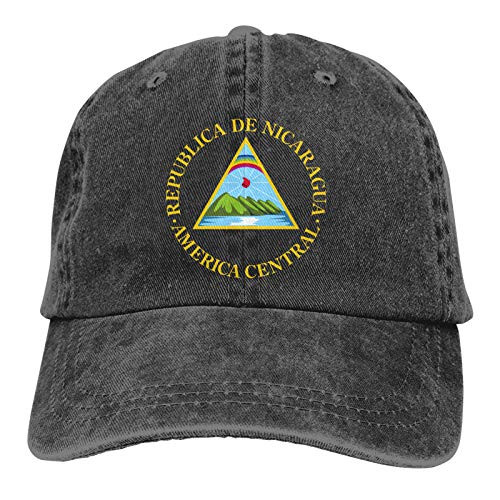 Coat of Arms of Nicaragua Adjustable Retro Baseball Cap Unisex-Adult Trucker Hat Novelty Dad Hat for Mens Womens Teens Black Coat of Arms of Nicaragua Adjustable Retro Baseball Cap Unisex-Adult Trucker Hat Novelty Dad Hat for Mens Womens Teens Black