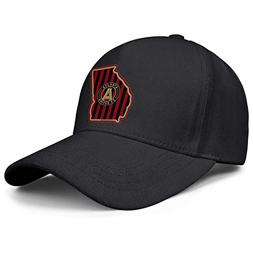 Danqc Mens Baseball Cap Atlanta-United-Soccer-Logo- Snapback Caps Fast Dry Black Adjustable Trucker Hats