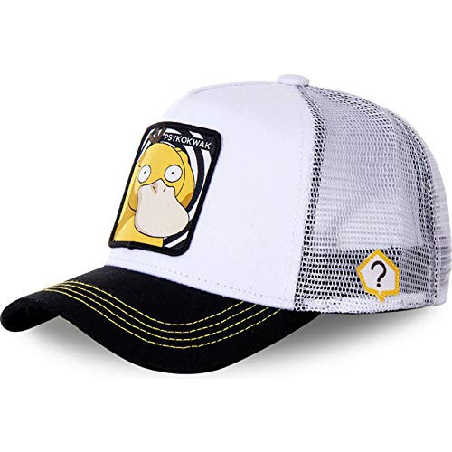 Anime Mesh Sun Hat Adjustable Cartoon Pattern Baseball Cap Men Women Hip Hop Dad Mesh Hat Baseball Hat for Outdoor Sports Decoration -Style-4-
