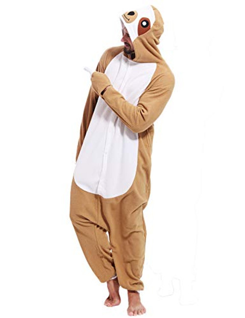Adult Sloth Onesies Pajamas Cosplay Animal Homewear Sleepwear Jumpsuit Costume for Women Men Adult Sloth Onesies Pajamas Cosplay Animal Homewear Sleepwear Jumpsuit Costume for Women Men