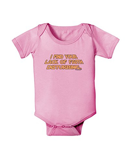 TOOLOUD Lack of Faith Baby Romper Bodysuit - Candy Pink - 12 Months