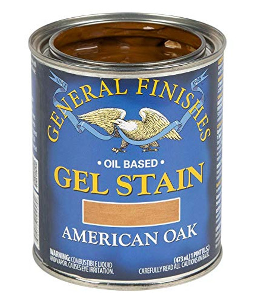 General Finishes Oil Base Gel Stain- 1 Pint- American Oak