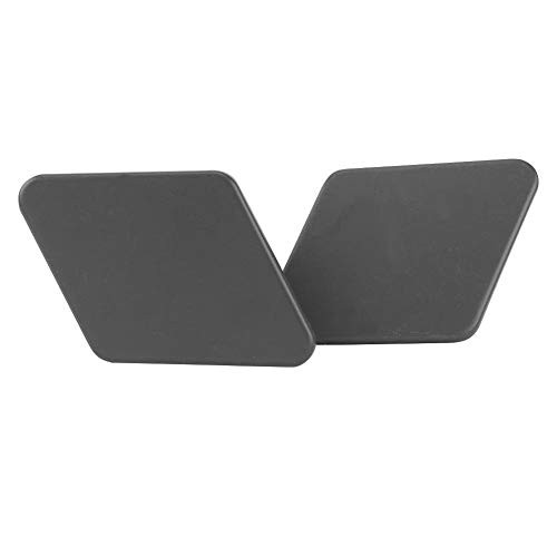 Cuque Car Headlight Washer Nozzle Cover Cap 1 Pair Front Bumper Headlight Washer Nozzle Primed Cover Cap for 3 Series E90 2005 2006 2007 2008 2009