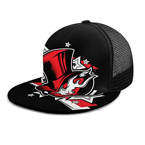 ZABIEO Phantom Thieves Logo Men's Women's Adjustable Baseball Cap Mesh Hat Black