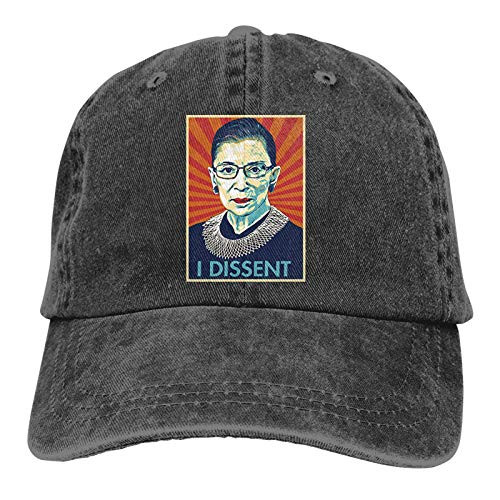 Oussirro Ruth Bader Ginsburg - I Dissent Sports Denim Cap Adjustable Snapback Casquettes Unisex Plain Baseball Cowboy Hat