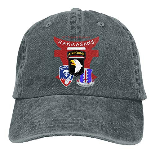 smani Us Army 187th Airborne Rakkasans Men's Baseball Cap Athletic Relaxed Adjustable Cowboy Hat Performance Cap Deep Heather