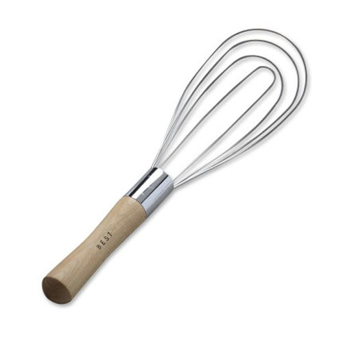Sur La Table Wood-Handled Flat Whisk 8-FLW- 10inch