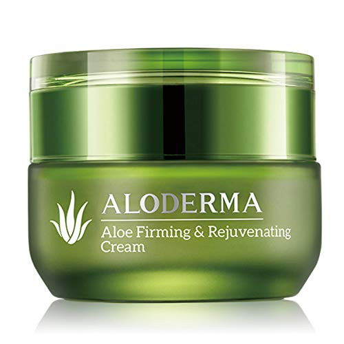 ALODERMA Firming and Rejuvenating Cream- 50g- Contains 75 percent Pure Organic Aloe Juice- All Natural- Helps Reduce the Appearance of Fine Lines and Wrinkles