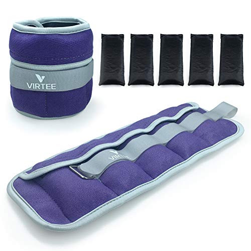 Virtee Ankle Weights- Adjustable Ankle Wrist Weights 4 6 8 10 LBS Pair for Women Men- Arm Leg Weights Set for Jogging- Walking- Gymnastics- Aerobics- Physical Therapy Virtee Ankle Weights- Adjustable Ankle Wrist Weights 4 6 8 10 LBS Pair for Women Men- Arm Leg Weights Set for Jogging- Walking- Gymnastics- Aerobics- Physical Therapy