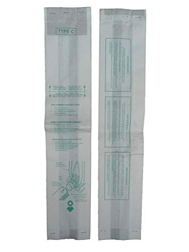 DVC Products Replacement for Hoover Type C Vacuum Bags for Convertible Upright, Bottom Fill Convertible, Lightweight, O/S Vacuum Cleaners, 43651-050, 43651050, 4010003C, 4010077C, 1340, 1350, 1351, 13