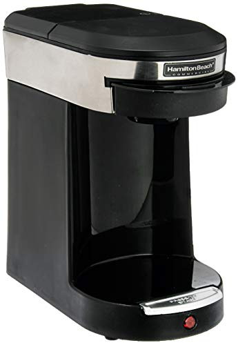 Hamilton Beach HDC200S Single Hospitality Coffeemaker with 3-Minute Brew Time- Stainless Steel/Black-1030390- 1 Cup Coffee Pod Brewer