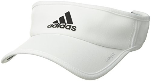 adidas Men's Superlite Performance Visor, White/Black, One Size