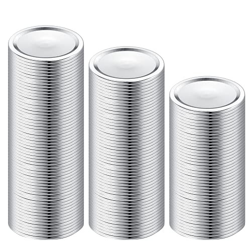 150-Count- Regular Mouth Canning Lids for Ball- Kerr Jars - Split-Type Metal Mason Jar Lids for Canning - Food Grade Material- 100 percent Fit  and  Airtight for Regular Mouth Jars