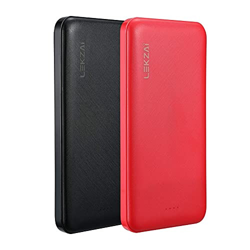 2-Pack Lekzai Portable Charger-15000mAh High Capacity Power Bank-External Battery Pack with Dual USB Output and Fast USB-C Input-Portable Phone Charger Compatible with iPhone- Samsung- LG and More 2-Pack Lekzai Portable Charger-15000mAh High Capacity Power Bank-External Battery Pack with Dual USB Output and Fast USB-C Input-Portable Phone Charger Compatible with iPhone- Samsung- LG and More