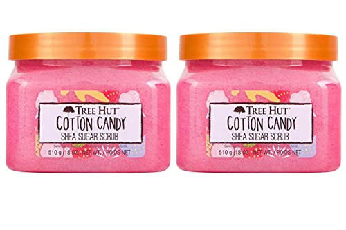 Tree Hut Cotton Candy Shea Sugar Scrub- 18oz- 2PK