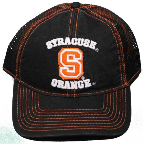 New Syracuse University Orange Snap Back Hat 3D Embroidered Mesh Back Cap