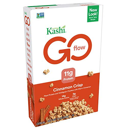 Kashi GOLEAN, Breakfast Cereal, Cinnamon Crisp, Non-GMO Project Verified, 14 oz(Packaging may vary)(Pack of 4) Kashi GOLEAN, Breakfast Cereal, Cinnamon Crisp, Non-GMO Project Verified, 14 oz(Packaging may vary)(Pack of 4)