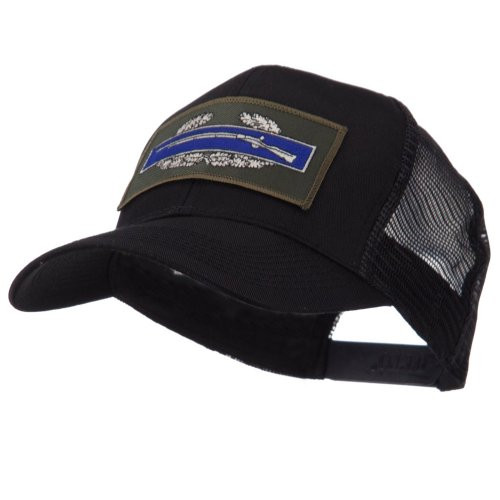 e4Hats.com ETC Embroidered Military Patched Mesh Cap - CIB OSFM