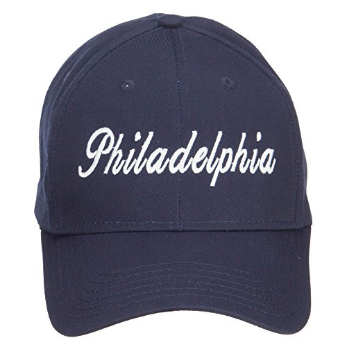 e4Hats.com City of Philadelphia Embroidered Cap - Navy OSFM