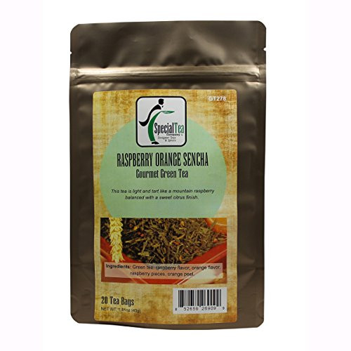 Special Tea Raspberry Orange Sencha Green Tea- 20 Count