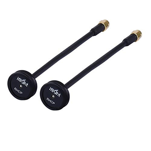 iFlight Pagoda 2 FPV Antenna 5.8G RHCP Omni Pagoda Antenna 150mm SMA Antenna for Long Range FPV Drone Quadcopeter TX/RX (Black)(Pack of 2)