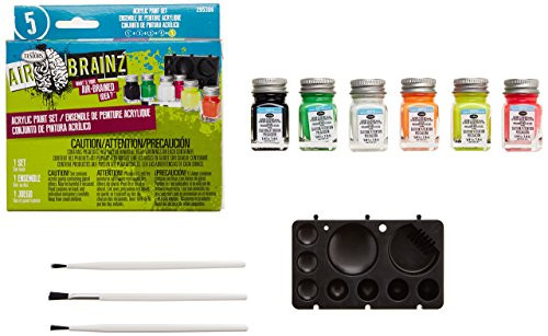 Testors Airbrainz Acrlyic Paint Set-Fluorescent
