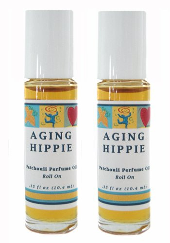 Aging Hippie Patchouli Aromatherapy Perfume Roll On - Set of 2