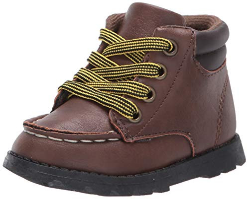 Carter's Boys's Brand Ankle Boot- Brown- 8 M US Toddler
