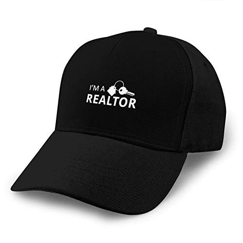 I'm A Realtor Classic Baseball Cap Men Women Golf Hats Adjustable Plain Cap Black I'm A Realtor Classic Baseball Cap Men Women Golf Hats Adjustable Plain Cap Black