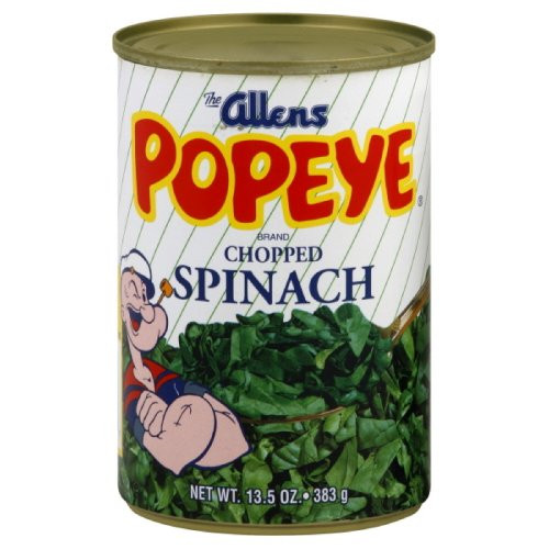 Allens Popeye Chopped Spinach- 14.5000-ounces -Pack of8-