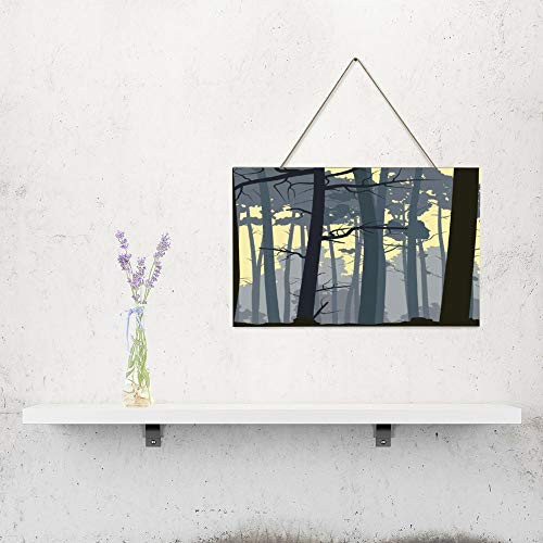 10inch x 16inch Wood Wall Hanging Plaque Sign- Tree Forest Branch Woodland Wooden Listing Pallet- Housewarming Wood Sign- Home Wall Decor- Signs for Living Room/Bar/Farmhouse