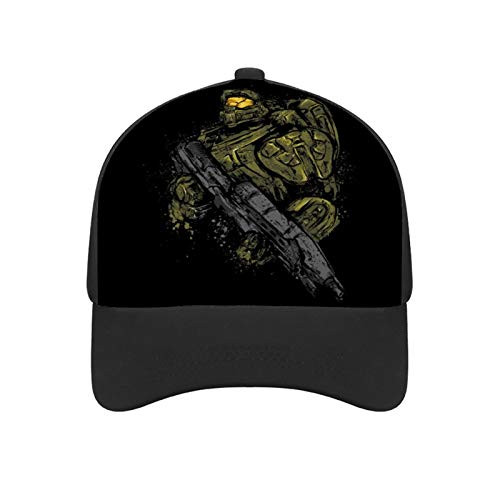 Halo Master Chief Hat Baseball Cap- Adjustable Unisex Cap- Curved Brim Baseball Cap