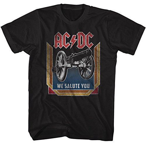 AC/DC Hard Rock Band Music We Salute You Album Adult T-Shirt Tee Black