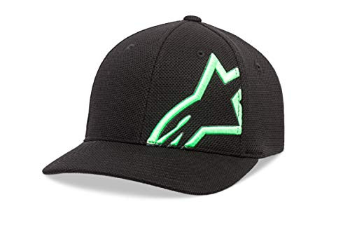 Alpinestars Unisex-Adult's Corp Shift Mock Mesh Hat- Black/Green- S/M