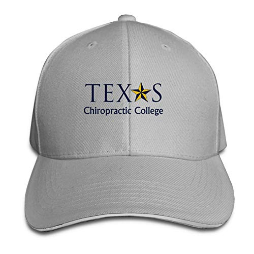 Texas Chiropractic College Foundation Inc Logo Unisex Adult Baseball Cap Golf Baseball Cap Adjustable Sandwich Cap Gray