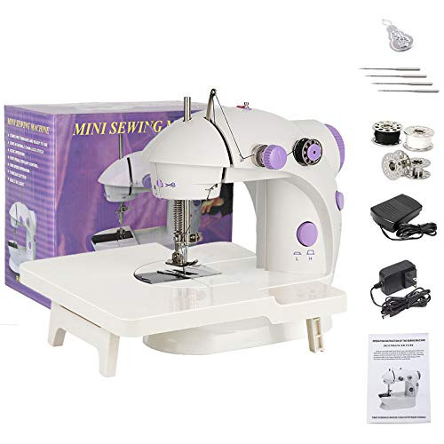 Mini Sewing Machine for Beginner Portable Sewing Machine for Kids Electric Sewing Machine with Dual Speed Double Thread