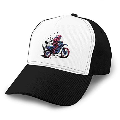 CAIJING Motorcyclist Girl Baseball Caps Adult Adjustable Cap Unisex Caps Black