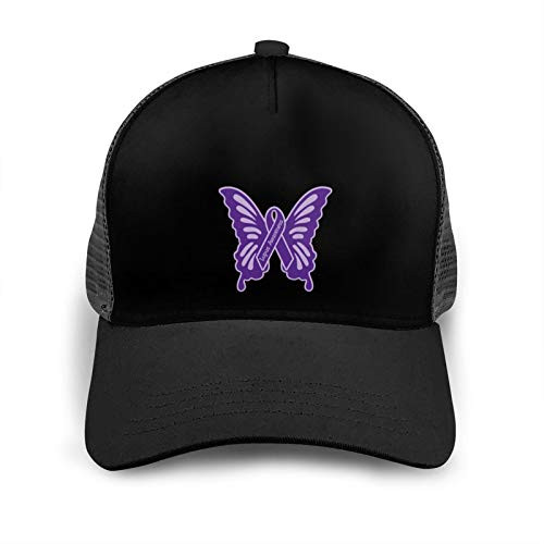 Lupus Awareness Butterfly Hat Adjustable Baseball Cap Unisex Washable Cotton Trucker Cap Dad Hat Black