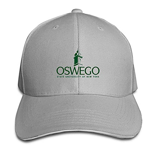 Suny College at Oswego Logo Unisex Adult Baseball Cap Golf Baseball Cap Adjustable Sandwich Cap Gray