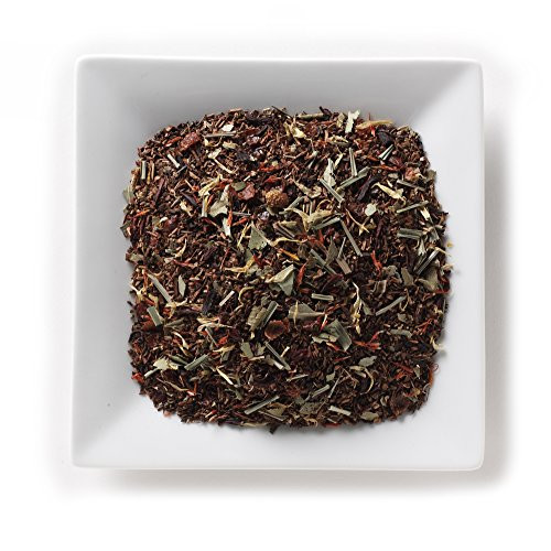 Mahamosa African Summer Honeybush Tea 4 oz- Loose Leaf Honeybush Herbal Tea Blend -with lemongrass- lemon myrtle- rose hips- eucalyptus- hibiscus- safflowers- marigold- orange- tea-