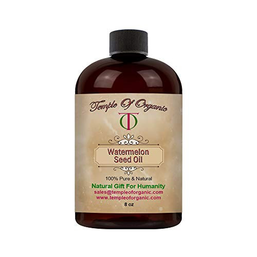 Watermelon Seed Oil - 8 oz - 100 percent Pure- Unrefined- Cold Pressed- All Natural- Non-GMO- Carrier Oil for Skin- Hair- Nails- Body- Arms- Legs and More - Perfect for All Skin Types Watermelon Seed Oil - 8 oz - 100 percent Pure- Unrefined- Cold Pressed- All Natural- Non-GMO- Carrier Oil for Skin- Hair- Nails- Body- Arms- Legs and More - Perfect for All Skin Types