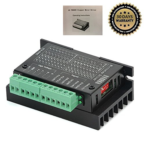 TB6600 4A 9-42V Stepper Motor Driver CNC Controller, Stepper Motor Driver Nema tb6600 Single Axes Two Phase Hybrid Stepper Motor for CNC