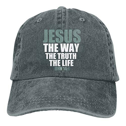Jesus The Way- Truth- Life Outdoor Men's Baseball Cap Sports and Leisure Adjustable Cowboy Hat Performance Cap Deep Heather